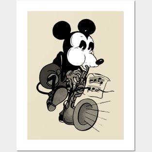 Steamboat willie t-shirt Posters and Art